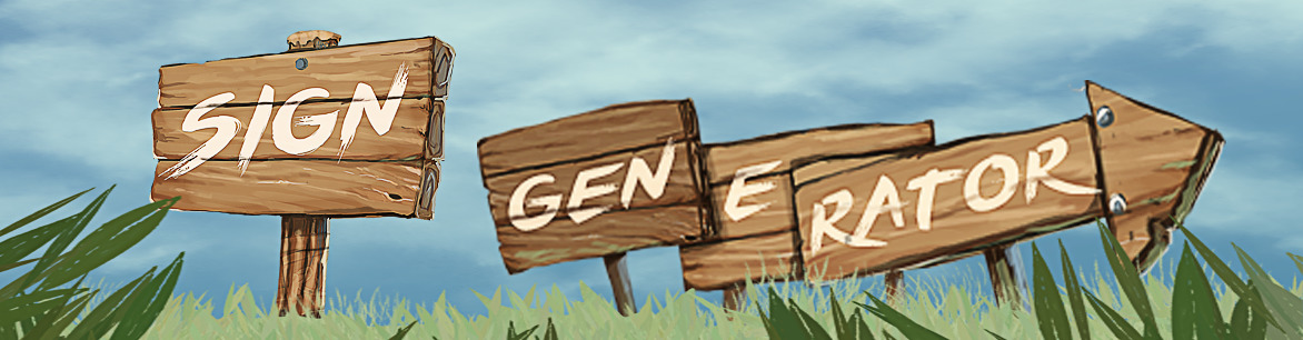 Sign Generator large banner